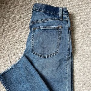 Abercrombie & Fitch the ankle straight ultra high rise size 30 curve